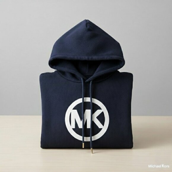 NWT Michael Kors Women’s OVERSIZED Hoodie in True Blue – Size S - Picture 11 of 16